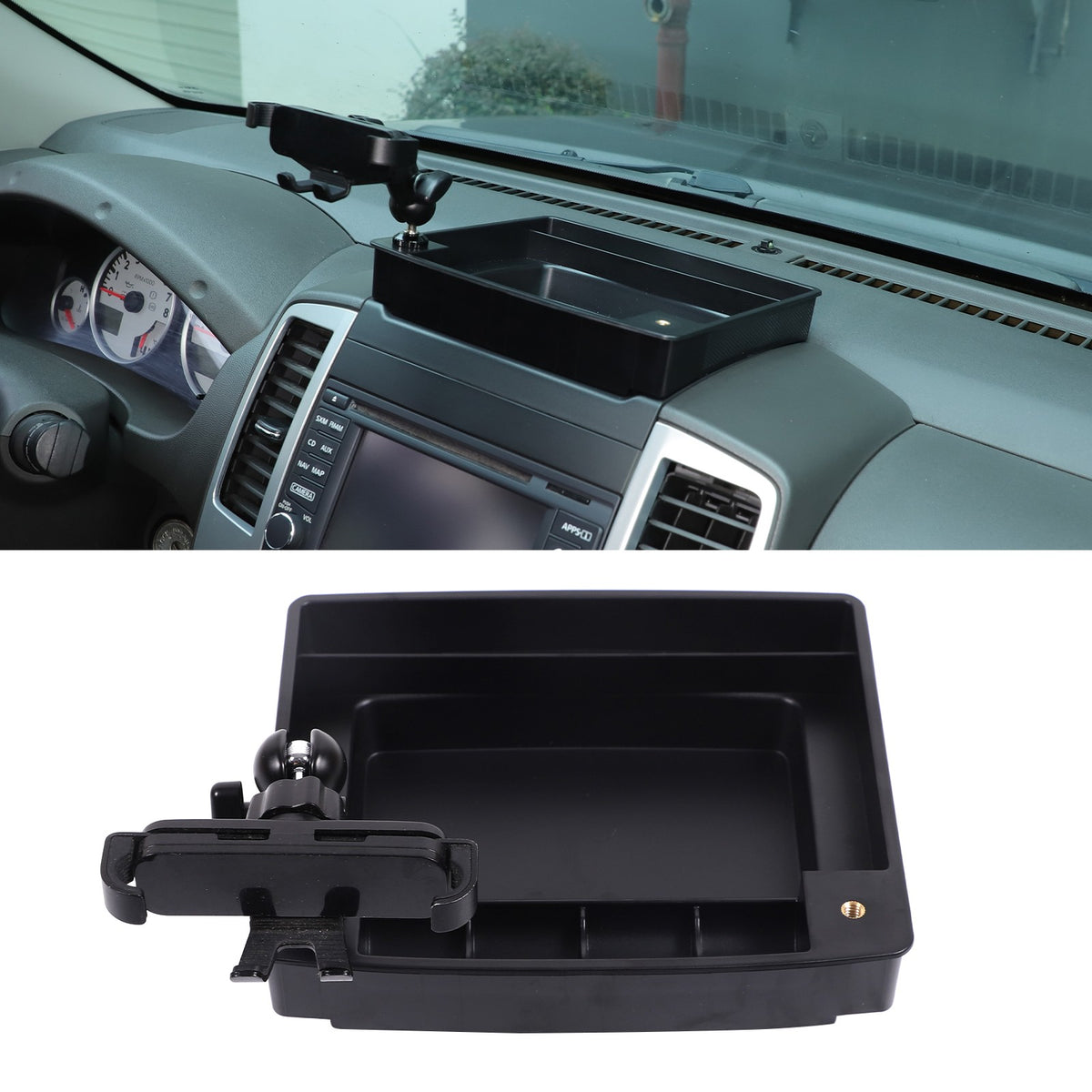 Dashboard Storage Box Organizer Phone Holder For Nissan Frontier 09-17 US 21