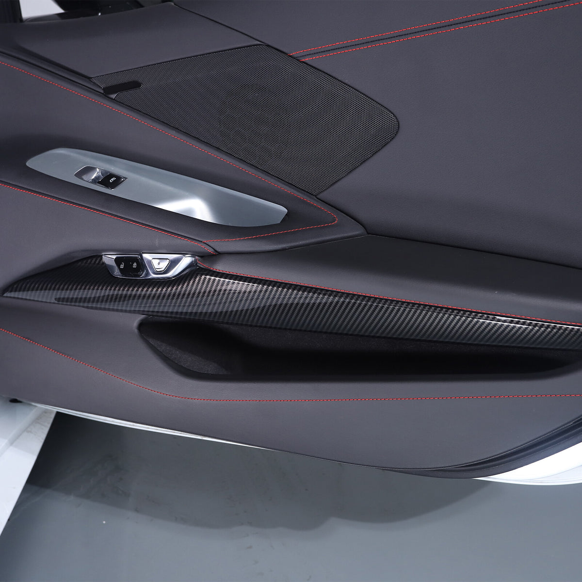 Carbon Fiber ABS Interior Full Decor Cover Trim Kit For Corvette C8 2020-2025 - Styles 41-45 50