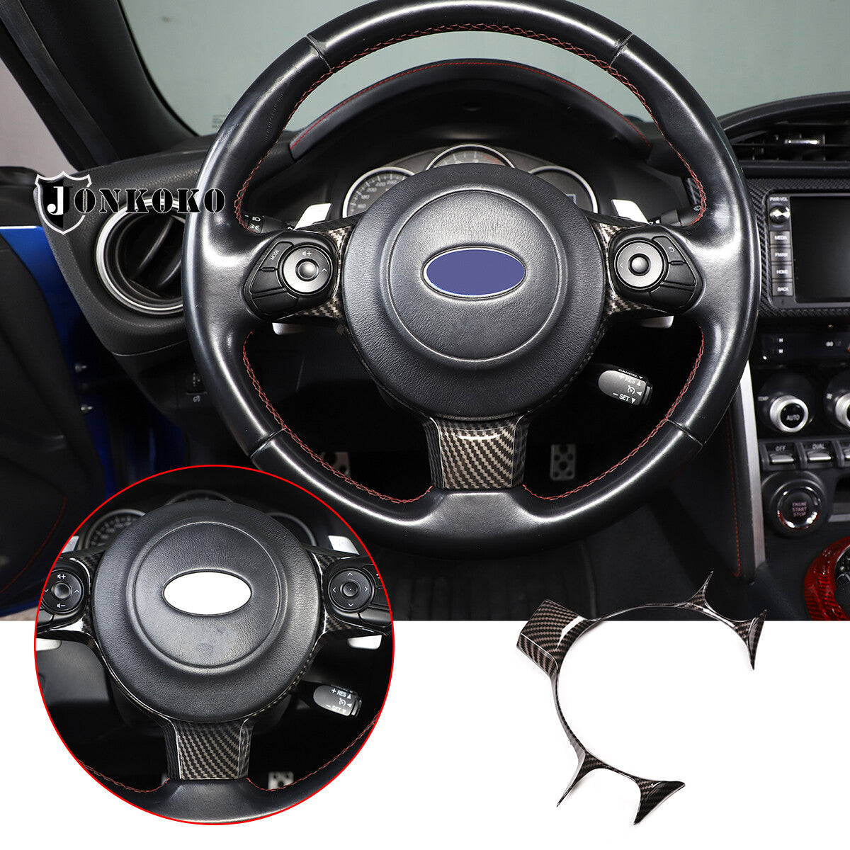 17Pcs ABS Carbon Fiber Interior Center Consol Trim Set For GR86 / BRZ 2022-2025 4