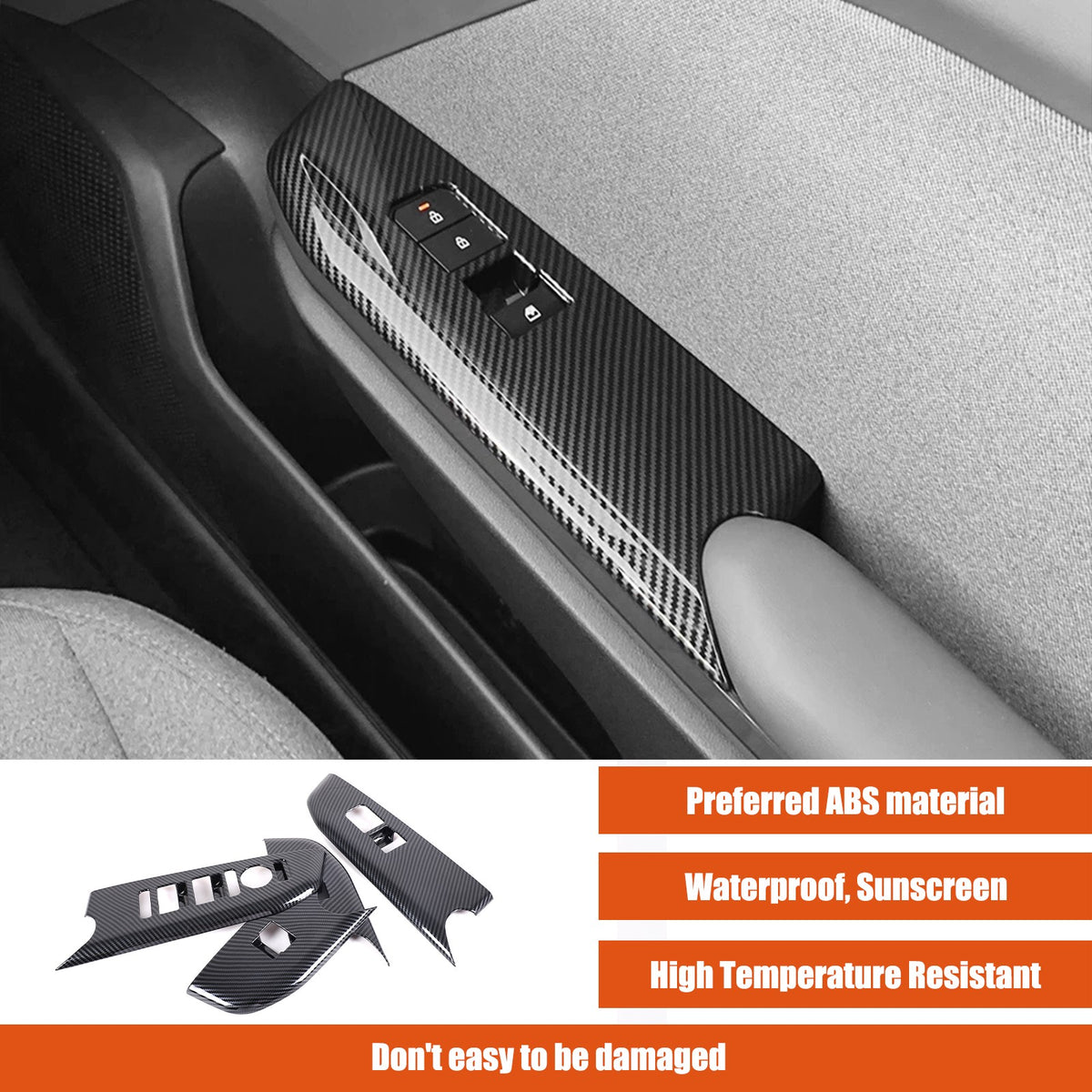 ABS Carbon fiber Interior Cover Trim Decor Accessories For Kia K4 2025+ 32