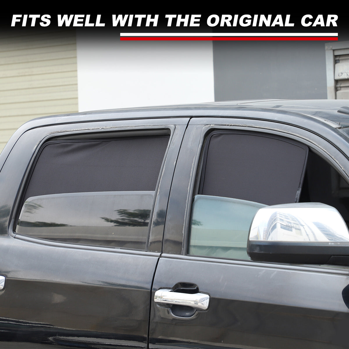Black Window Screen Sun Shade Mesh Cover Windshield for Toyota Tundra 2007-21 US 18