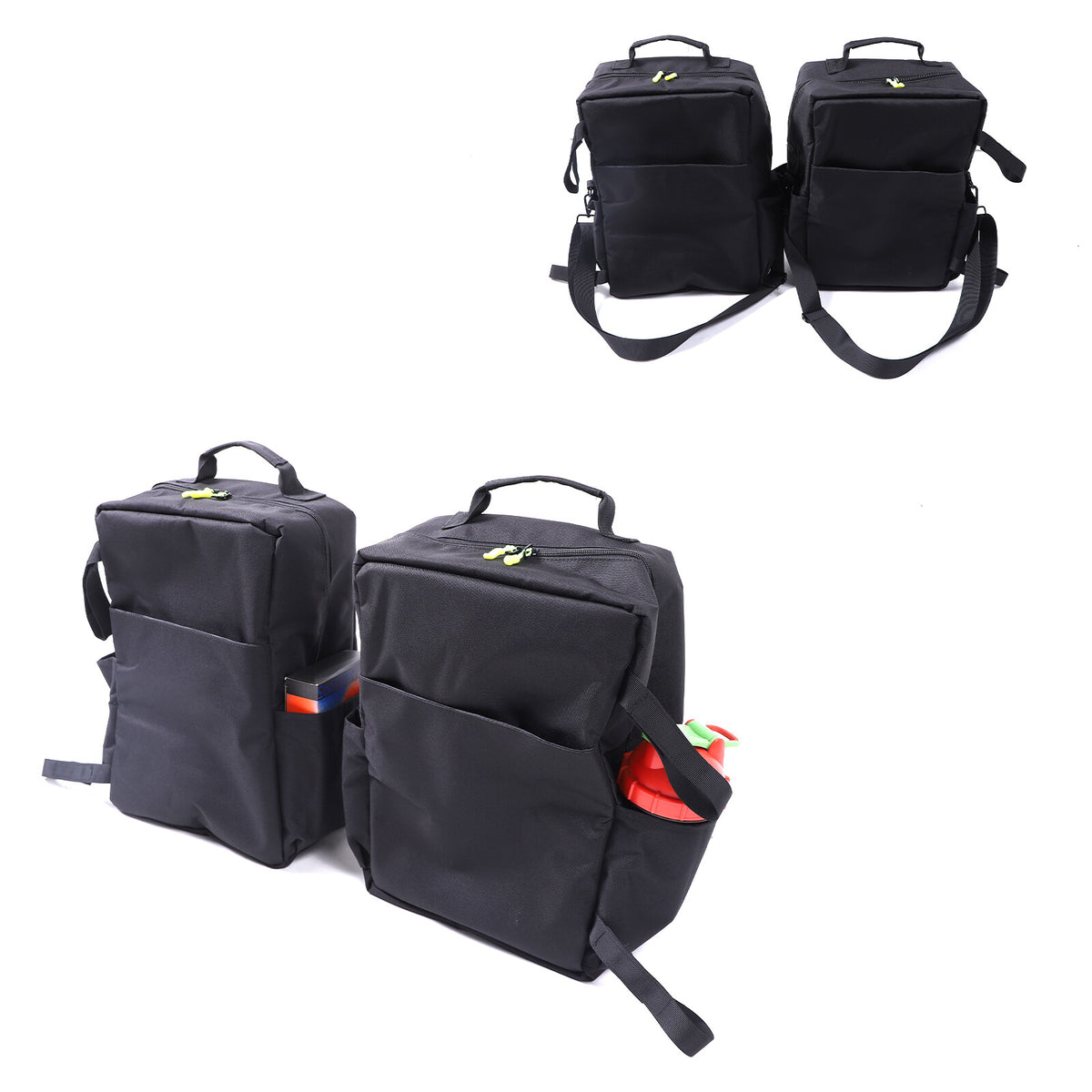 Black Underseat Organizer Tool Pockets Storage Bag for Nissan Titan 2016-2023 16