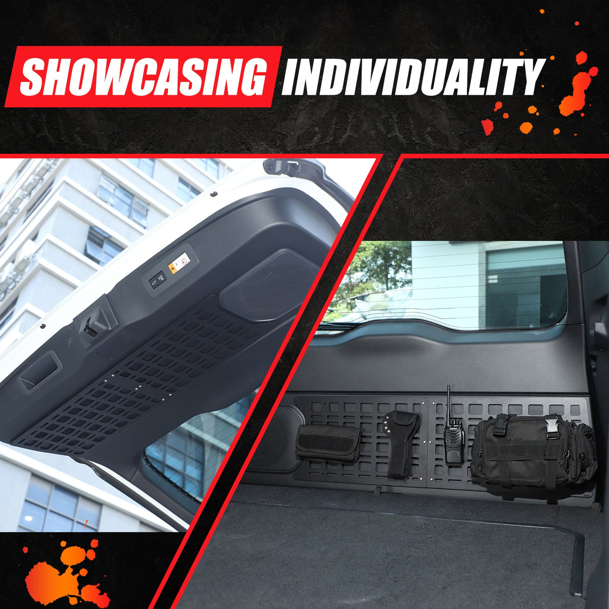 Tailgate Expansion Net Plate Table Molle Panel For Toyota Land Cruiser Prado 24+ 11