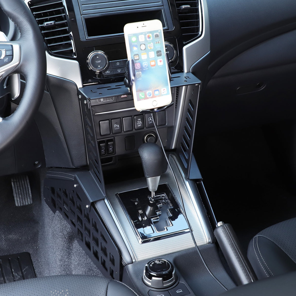 Wireless Center Molle Panel Device Mount For Mitsubishi L200 Triton 2019-23 7