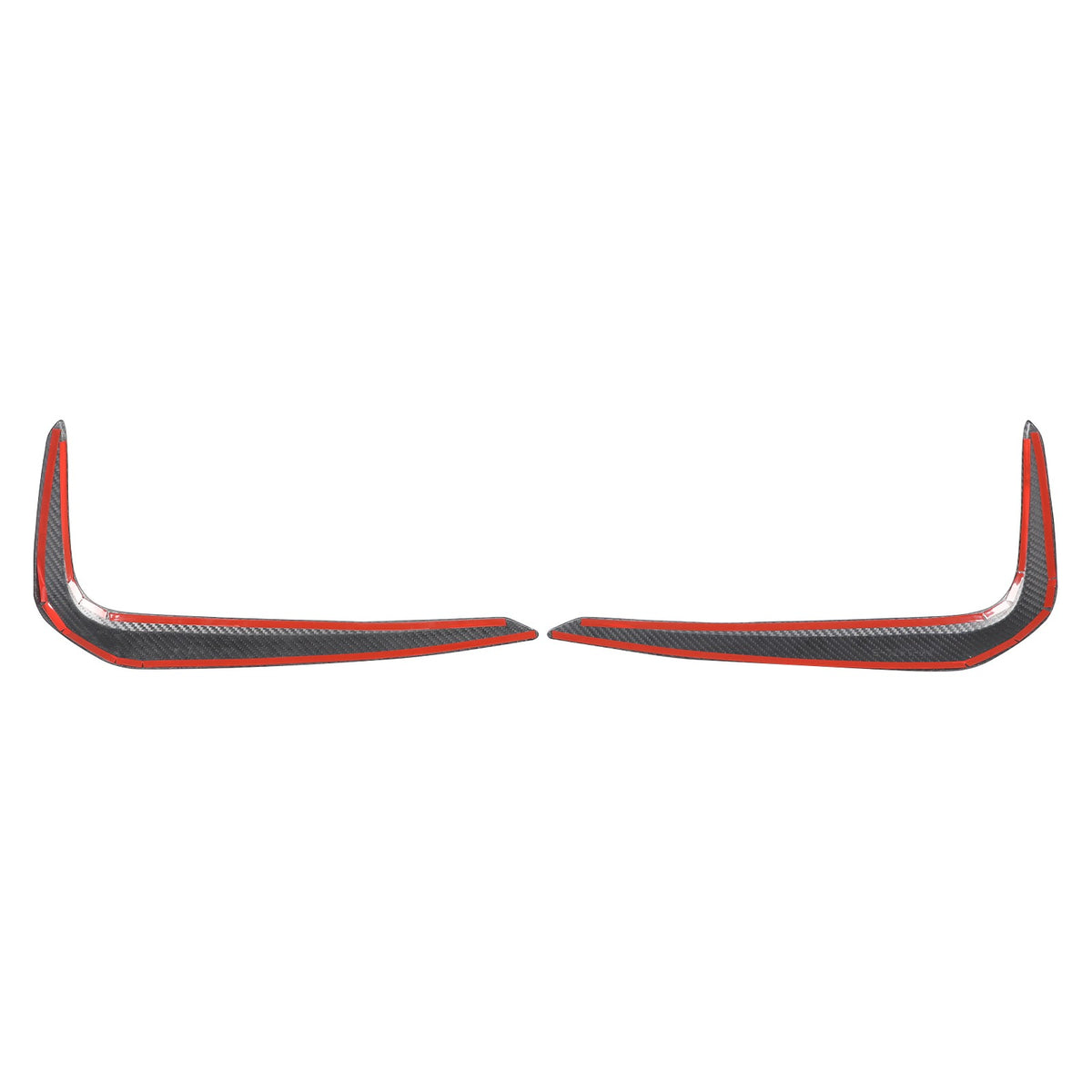 Real Carbon Fiber Front Fog Light Lamp Strip Trim For BMW 5 Series G30 2018-2020 9