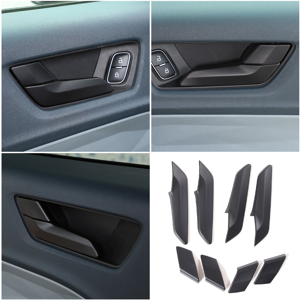 Matte Black Full Interior Set Panel Decor Cover Trim Kit For Ford Maverick 22-24 12