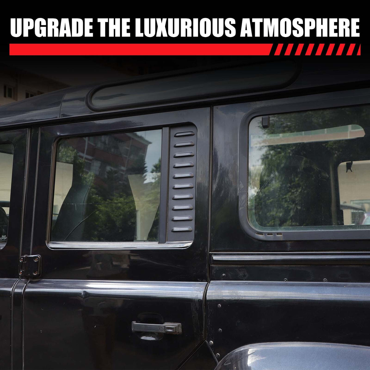 Alloy Rear Door Window Pillar Post Cover Trim For Land Rover Defender L316 04-18 21