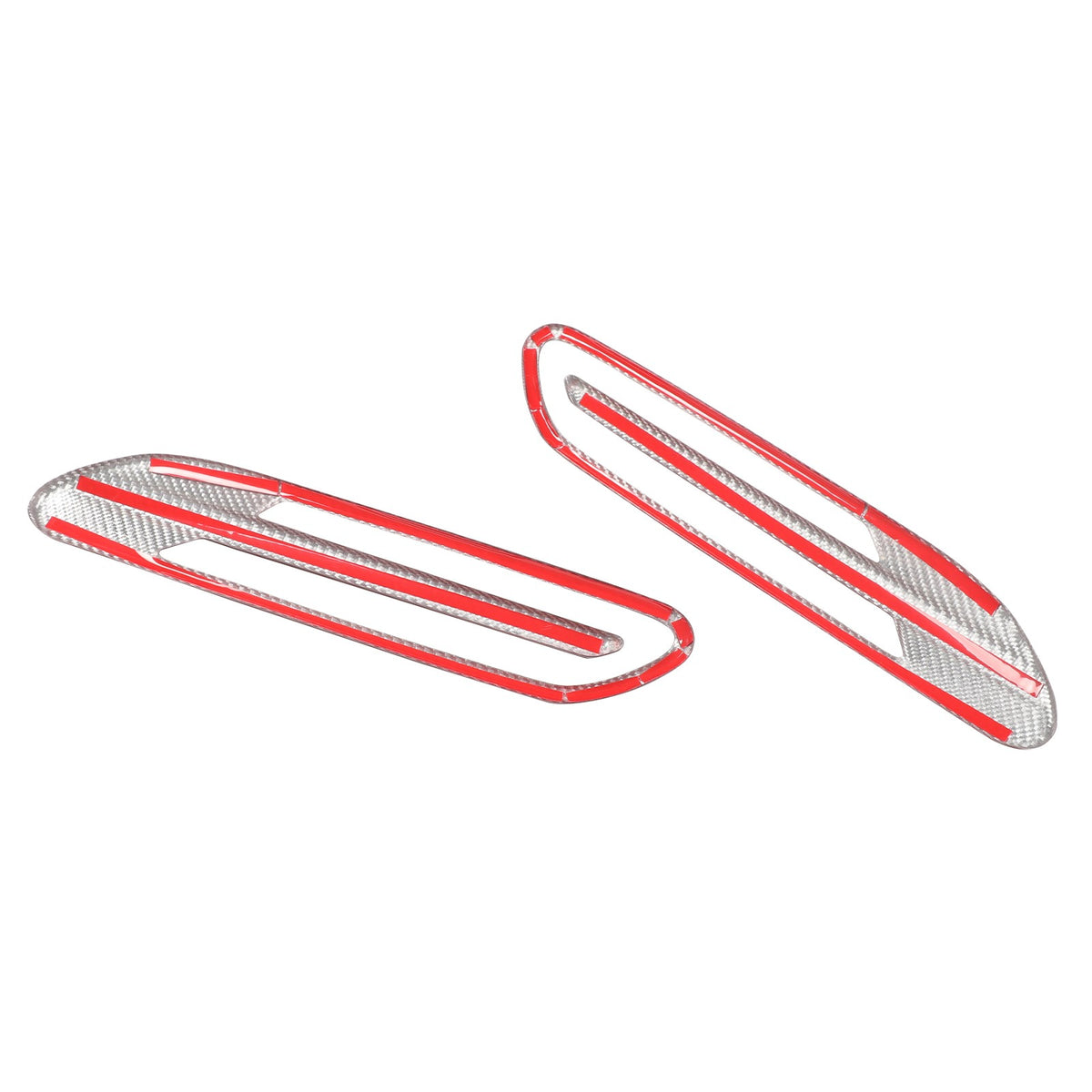 Red Real Carbon Fiber Side Fender Air Vent Trim For Benz AMG GT50/GT63 2019+ 10