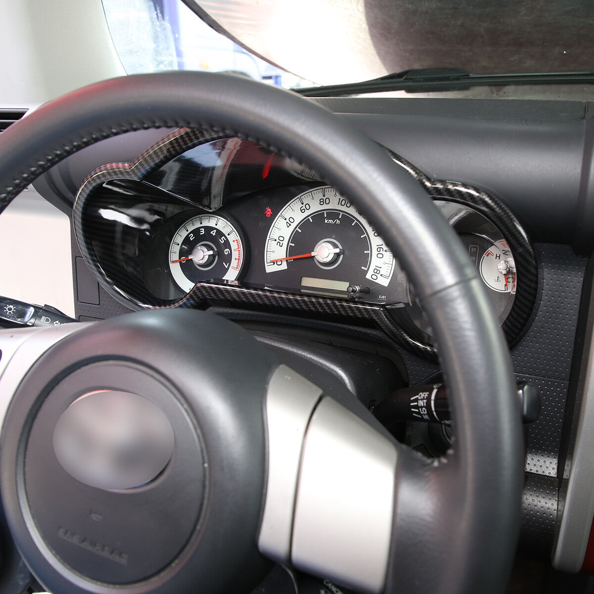 ABS Carbon Fiber Full Interior Center Decoration Trim Kit For FJ Cruiser 2007-21 - Styles 1-5 35