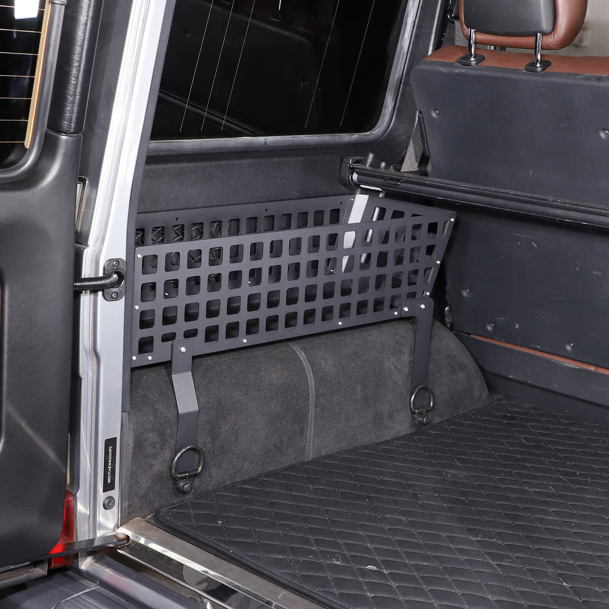 Black Alloy Trunk Left Side Storage Basket Trim Tray For Benz G-Class 2004-2018 11