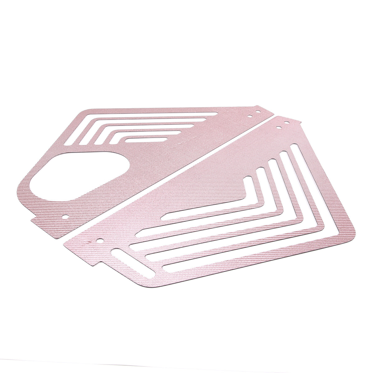 Pink Real Carbon fiber Engine Bay Side Panel Cover Overlay For Corvette C8 Coupe 16