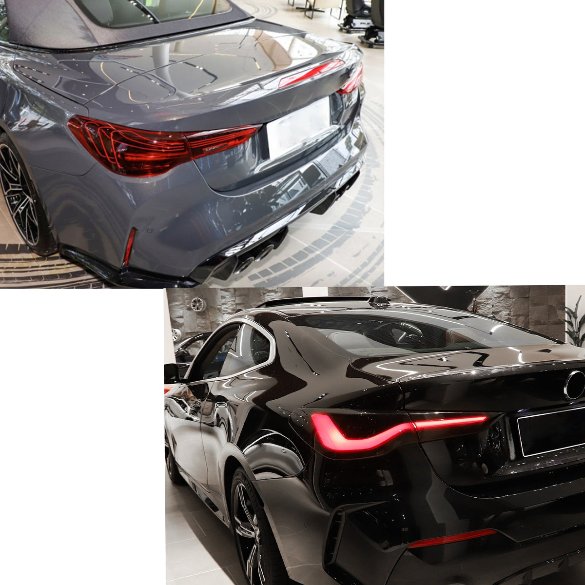 Smoked Rear Tail Light Blackout Overlay Cover For BMW 4 Series G22 G82 2021+ US 5