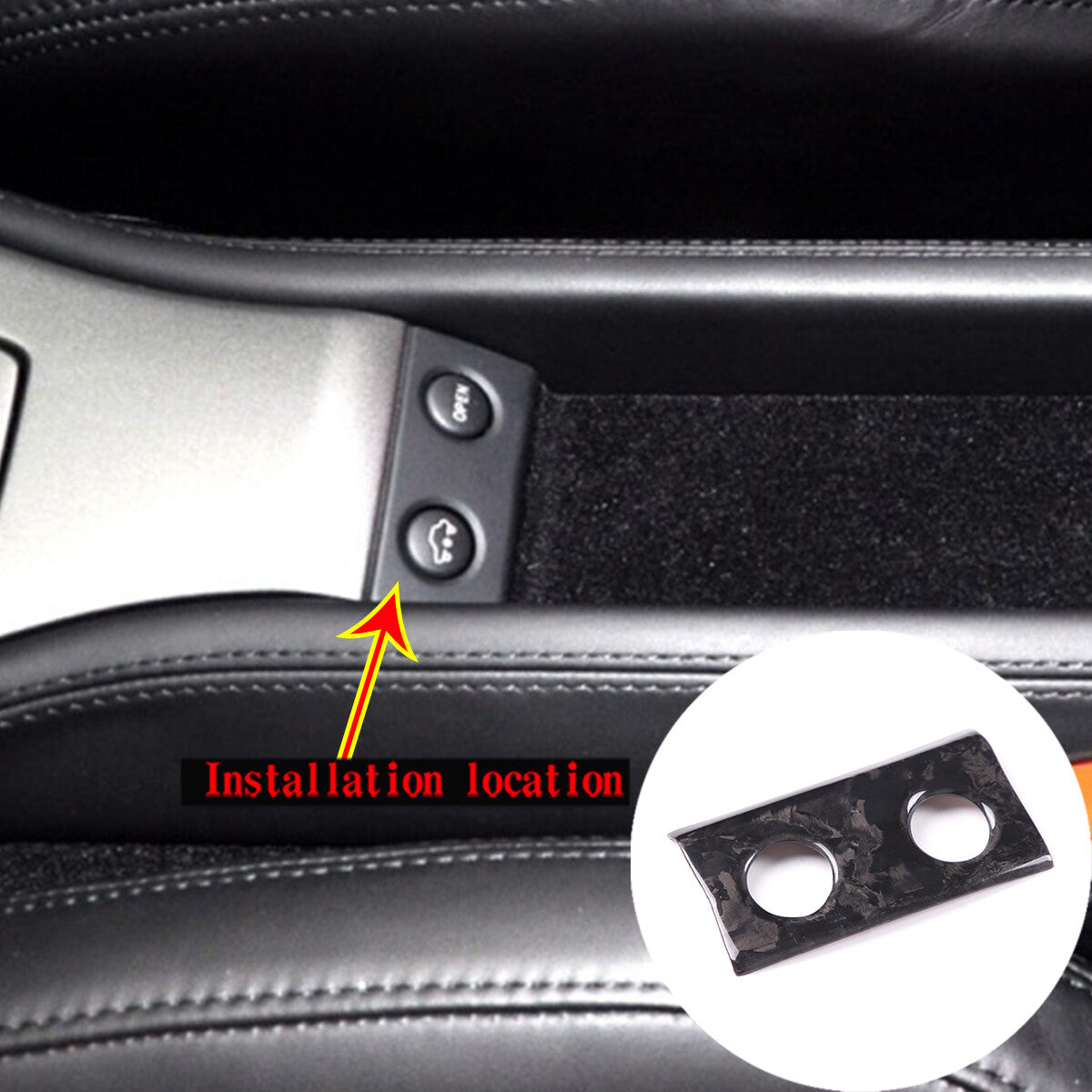 Forged Carbon Fiber Car Interior Kit Cover Trim Set For Ferrari 458 2011-2016 19