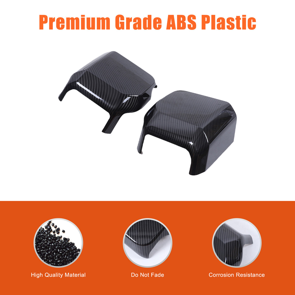 ABS Carbon Fiber Review Mirror Cover Trim For Lexus GX GX550 2024-2025 8