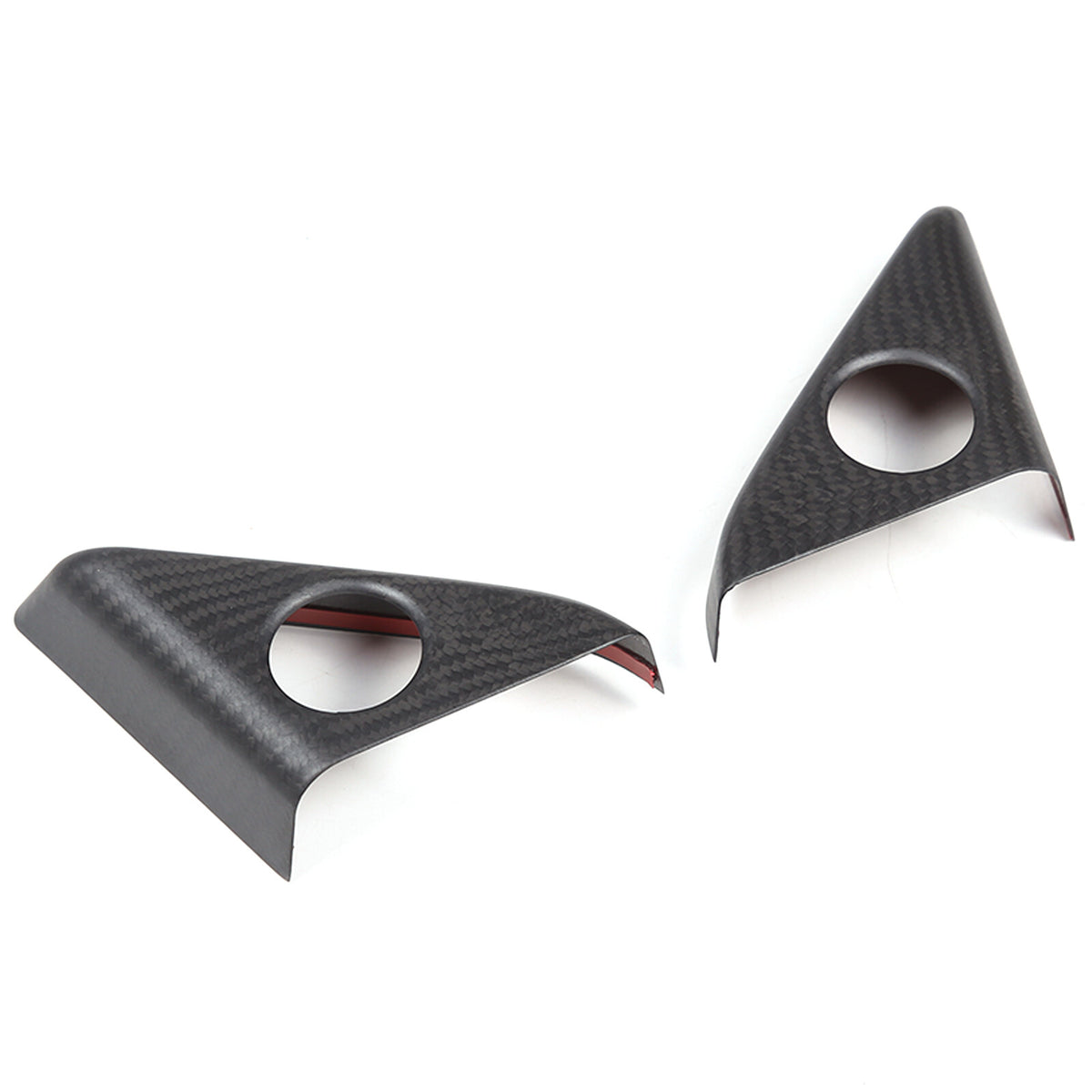 Matte Real Carbon Fiber Door Speaker Frame Trim Cover For Nissan GTR R35 2008-16 10