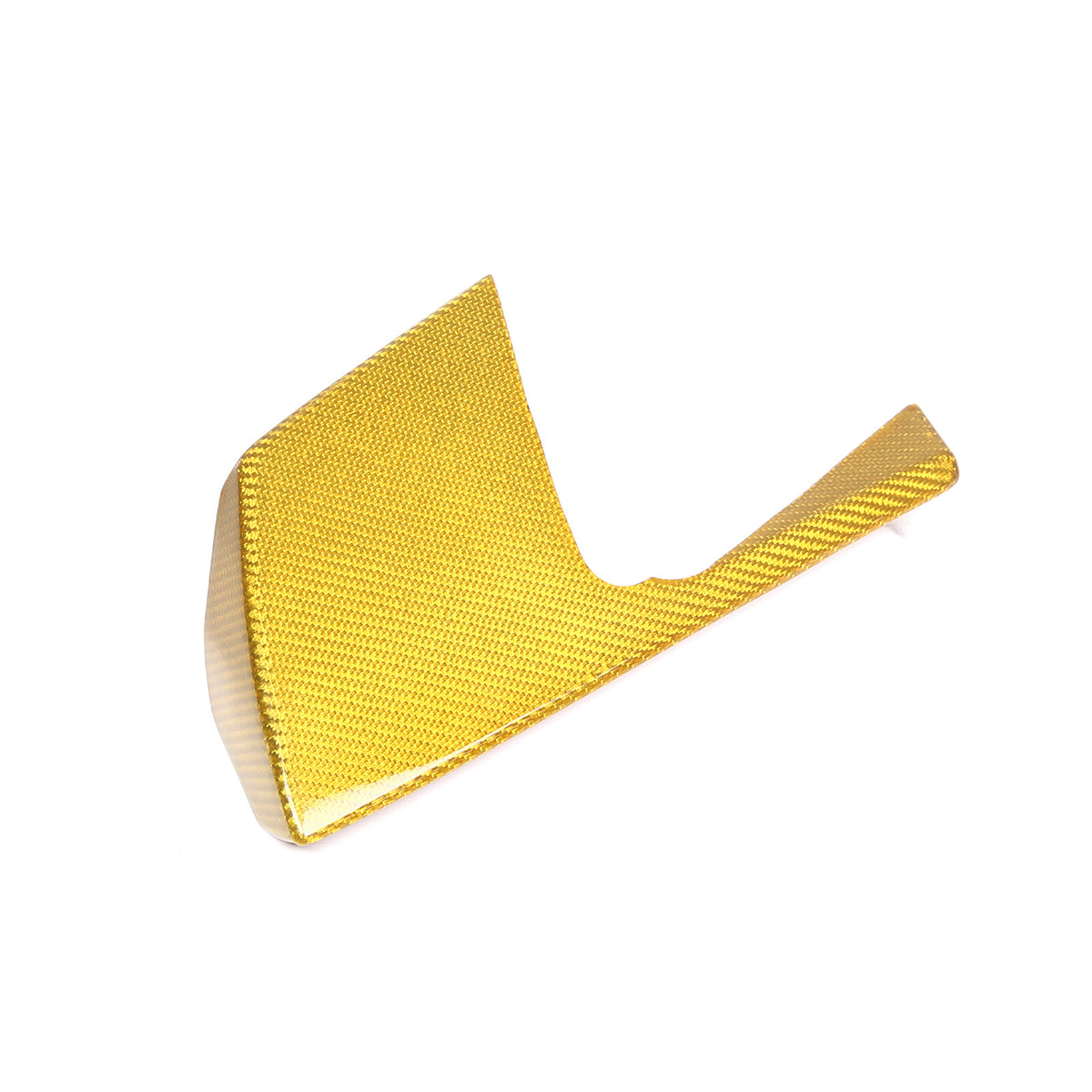 Yellow Carbon Fiber Car Driver Side Dashboard Cover Trim For Corvette C8 20-25 4