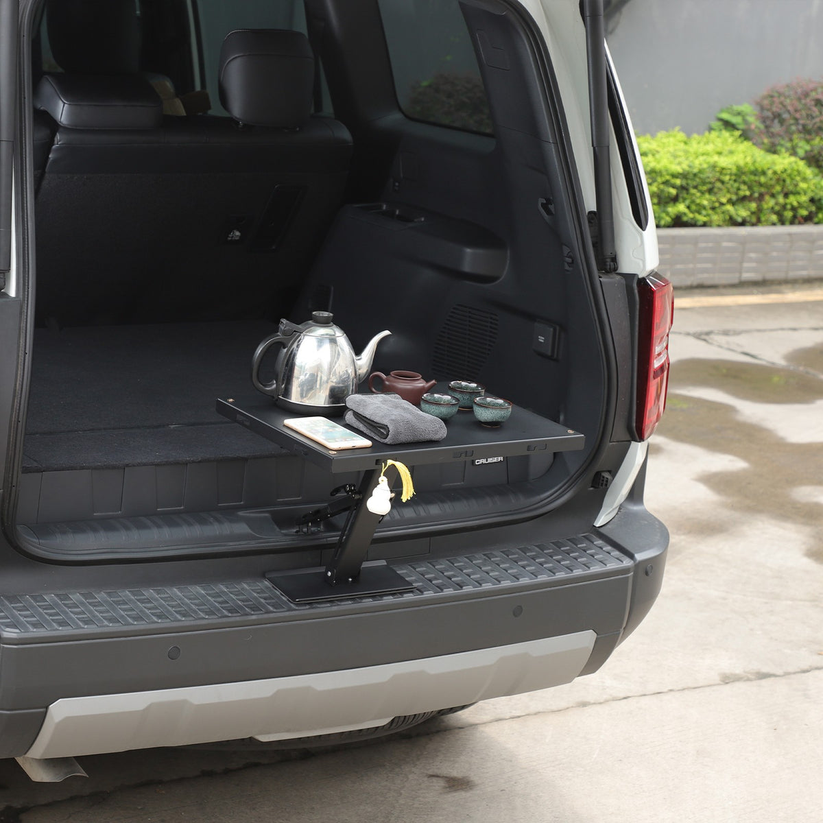 Car Camping Portable Trunk Lock Latch Table For Toyota LC250 Prado 2024+ 2