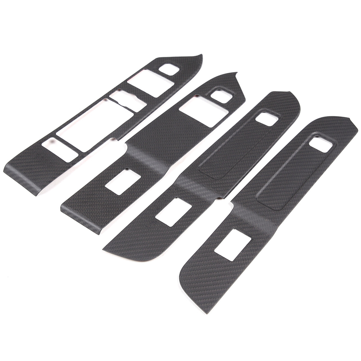 Red Carbon Fiber Window Lift Button Panel Cover Trim For LR Defender 110 20-24 7