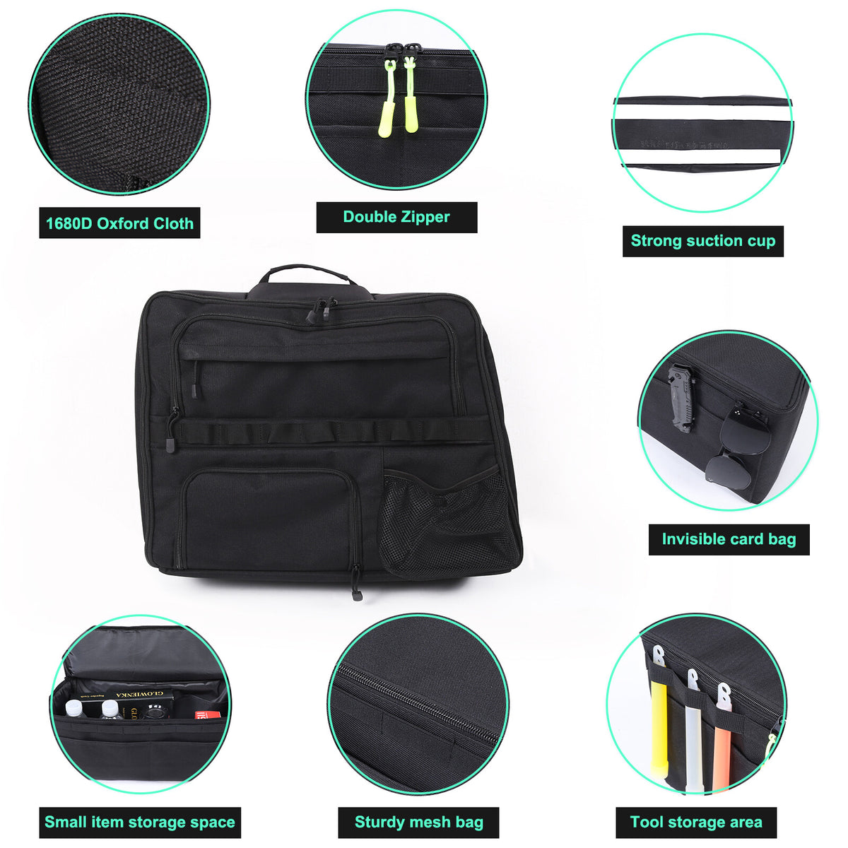 Car Trunk Right Side Window Storage Bag For LR Ranger Rover Sport 18-22 4