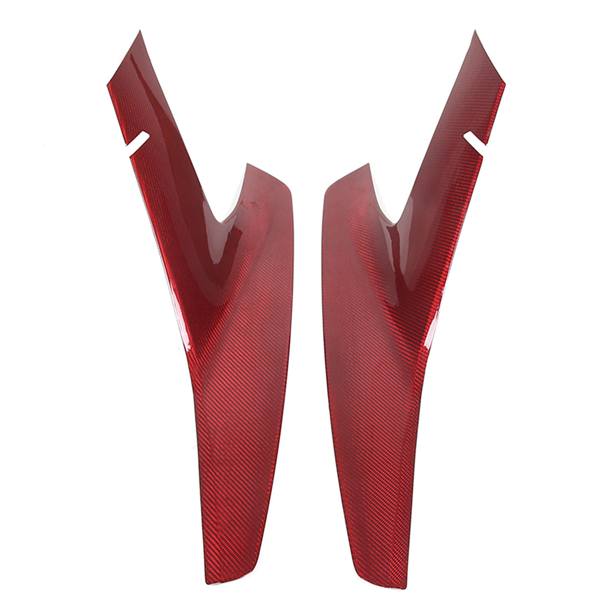 Red Real Carbon fiber Car Front Bumper Side Grille Cover Set For Corvette C8 20+ 5