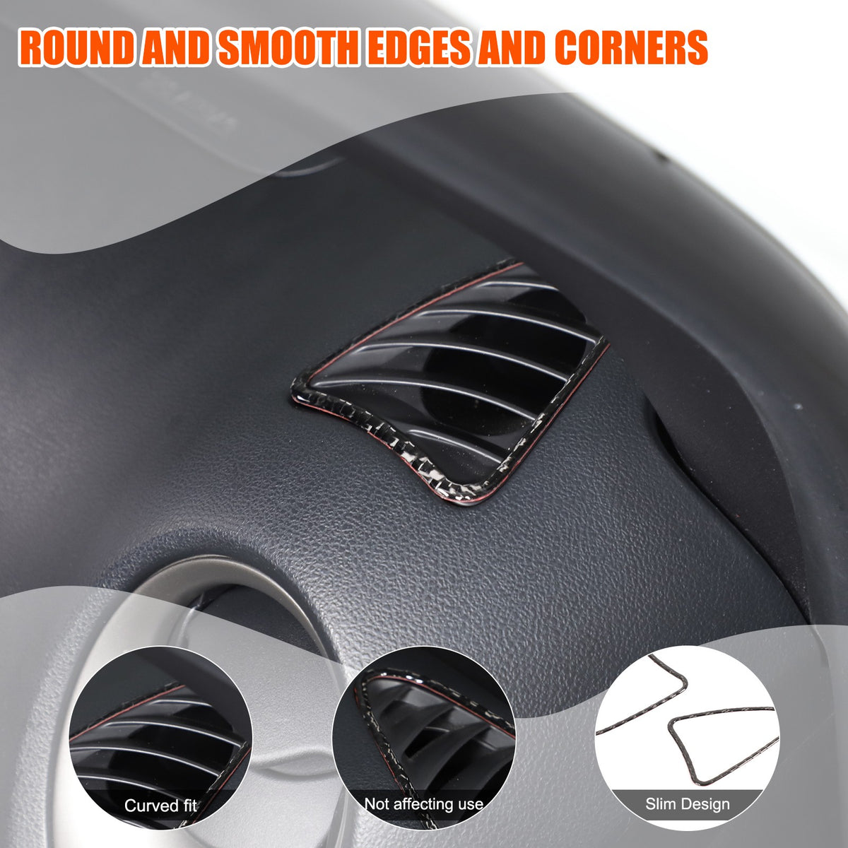 Soft Carbon Fiber Interior Center Console trim Sticker For Nissan Juke 2011-2019 212