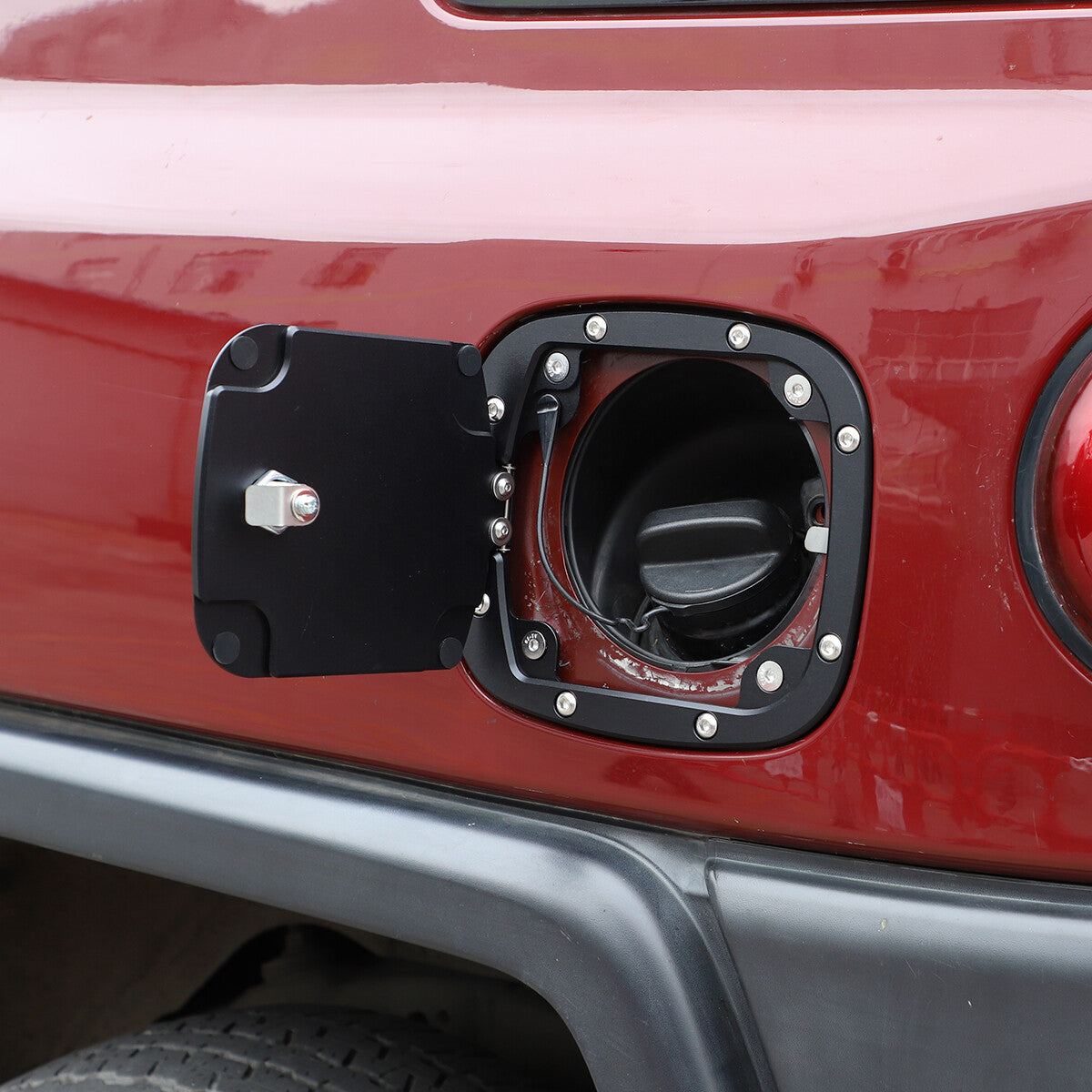 Fuel Tank Cover Gas Replacement Cover Trim Fits For Toyota FJ Cruiser 2007-21 5
