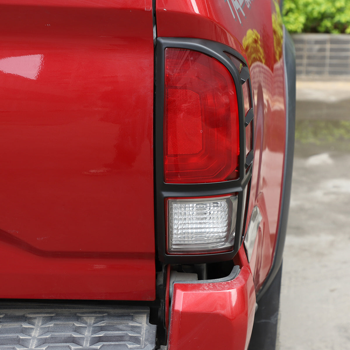 Matte Black Rear Taillight Trim Cover Bezel For Toyota Tacoma 2016-2023 3