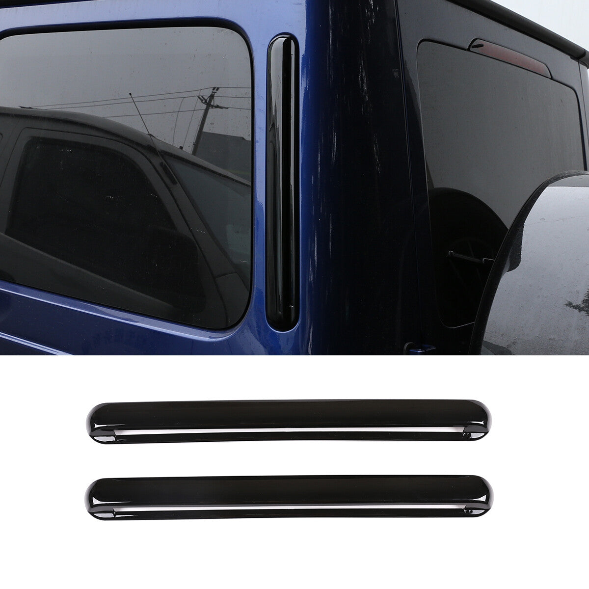 Glossy Black Rear Side Air Vent Outlet Trim For Benz G Class W463 G500/63 19-20 2