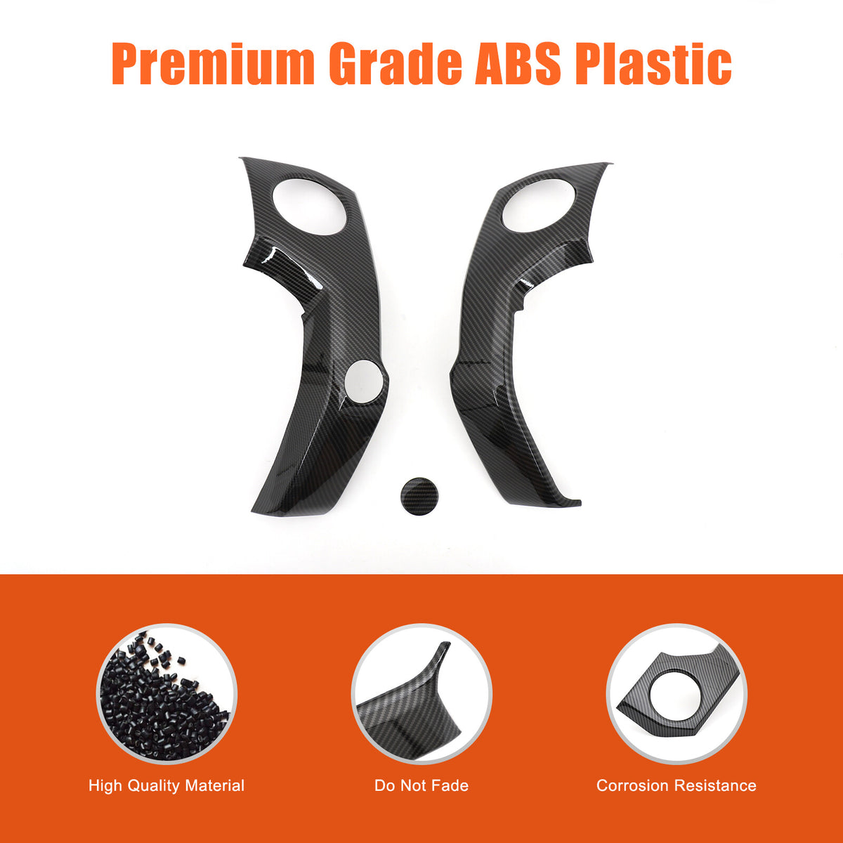 For Toyota Tundra 2014-2021 ABS Carbon Interior Side Air Vent Outlet Covers 11