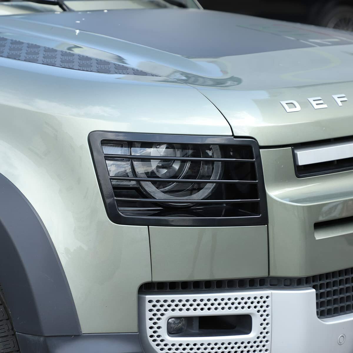 Metal Headlight Protectors Cover Grille For Land Rover Defender L663 2020-2023 4