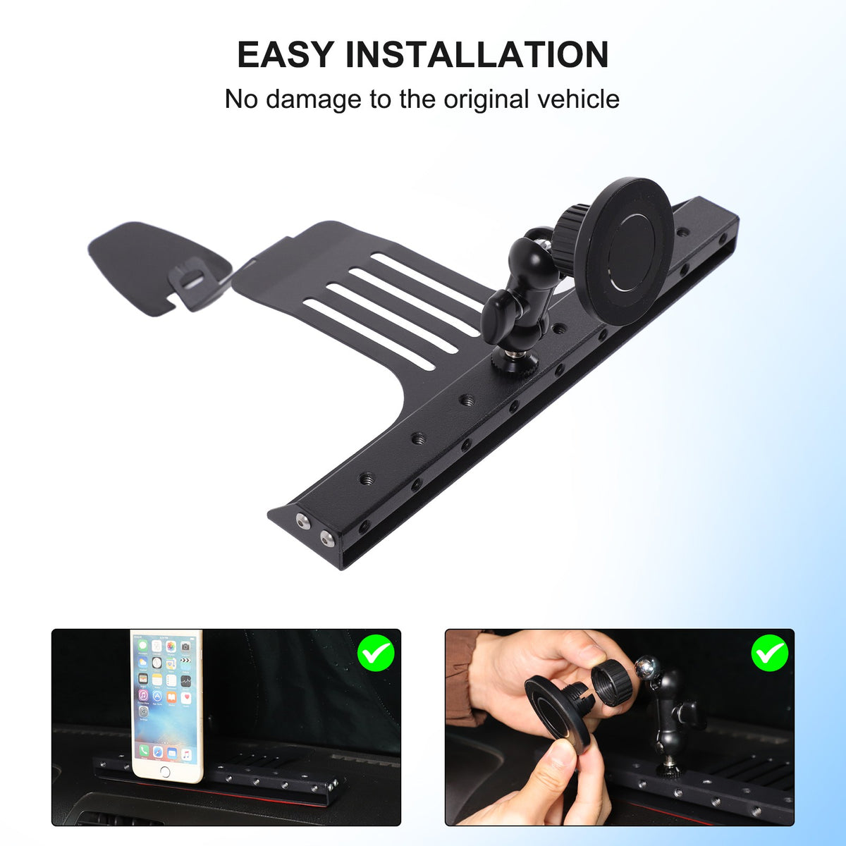 Magnetic Multifunctional Phone Holder Bracket For Hummer H3 2005-2009 5