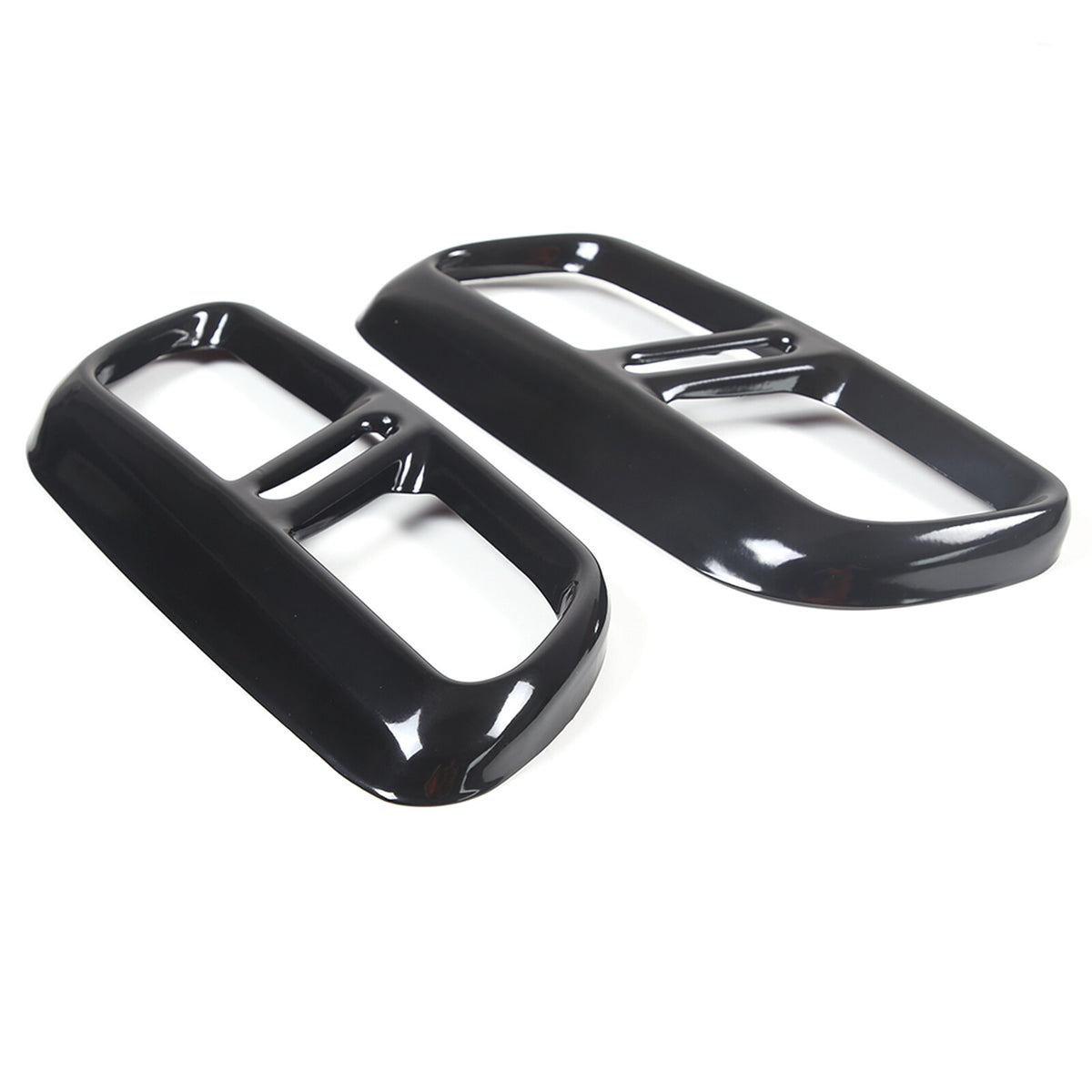 Black Steel Exhaust Pipe Tail Throat Cover Trim For LR Range Rover Sport 23+ US 13
