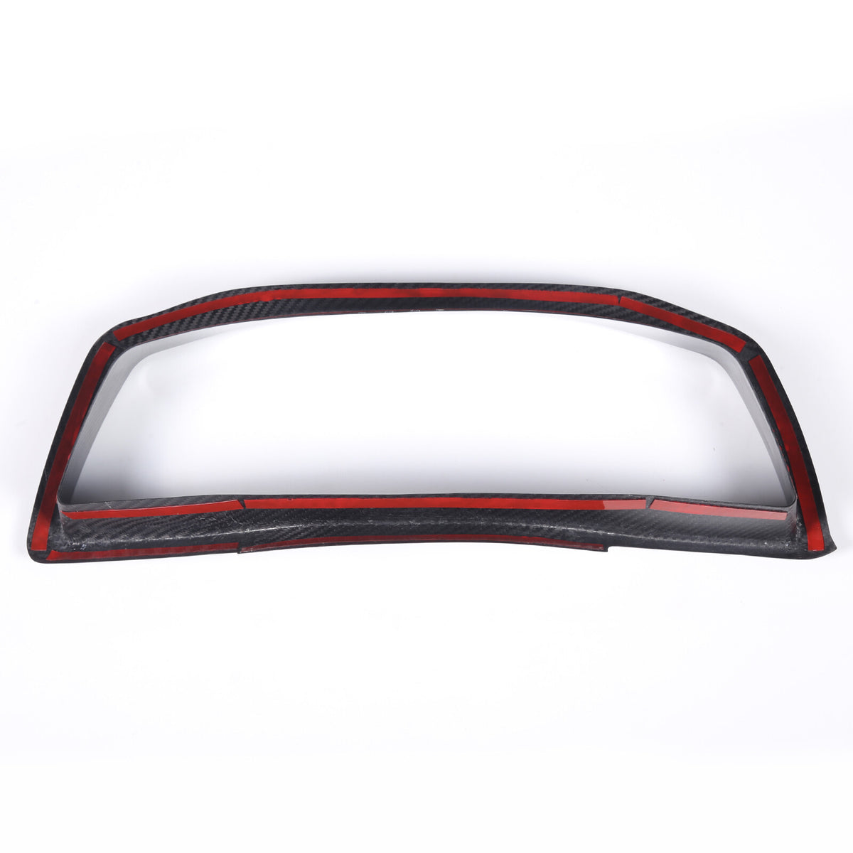 4xReal Carbon Fiber Dashboard Instrument Upper Panel Cover For C8 Corvette 20-25 11