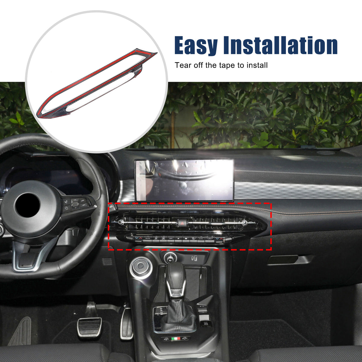 Real Dry Carbon Fiber Interior Center Console trim Kit For Alfa Romeo Tonale 23+ - Variants 1-5 40