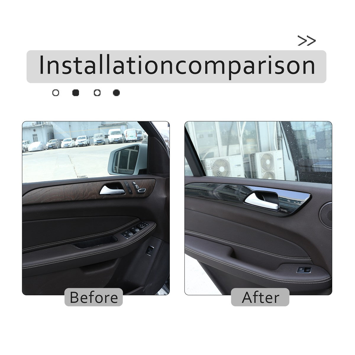 Piano Black Door Panel Trim For Benz ML W166/GLE W166/GLS/X166/GL X164 13-19 US 18