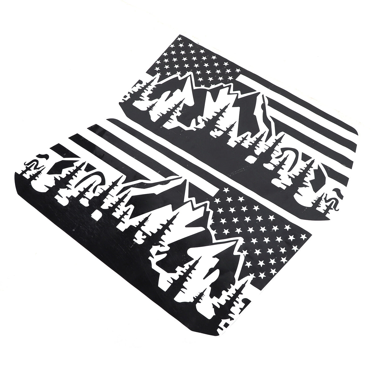 US Flag Rear Side Window Trim Stickers For Toyota Land Cruiser LC250 2024+ US 21