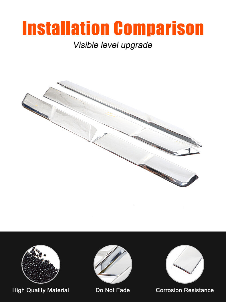 Silver Body Side Door Mouldings Cover Trim For Toyota Land Cruiser LC250 24+ 4