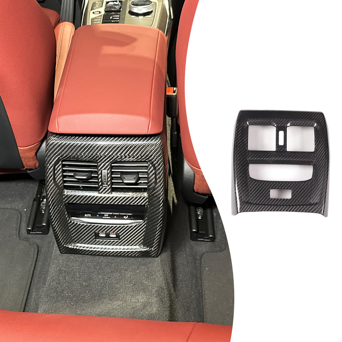 Real Carbon Fiber Rear Air Vent Frame Trim For BMW 4 Series G22/G23/G26 2020+ 18