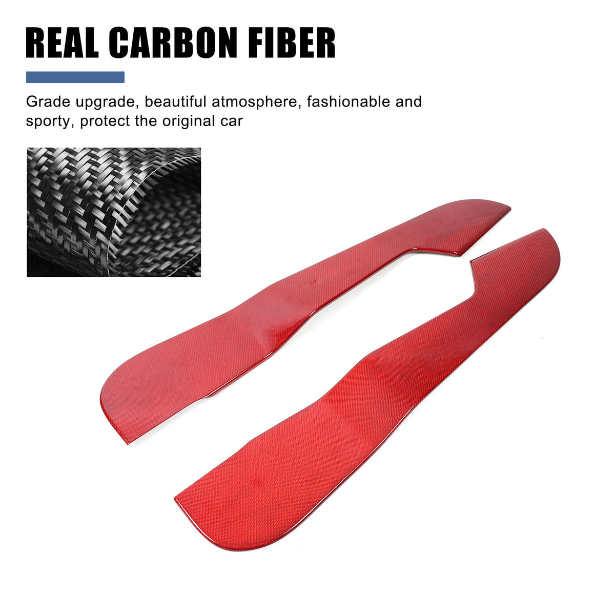 Red Real Carbon Fiber Interior Exterior Conosle Trim Cover For Lotus EMIRA 21-25 198