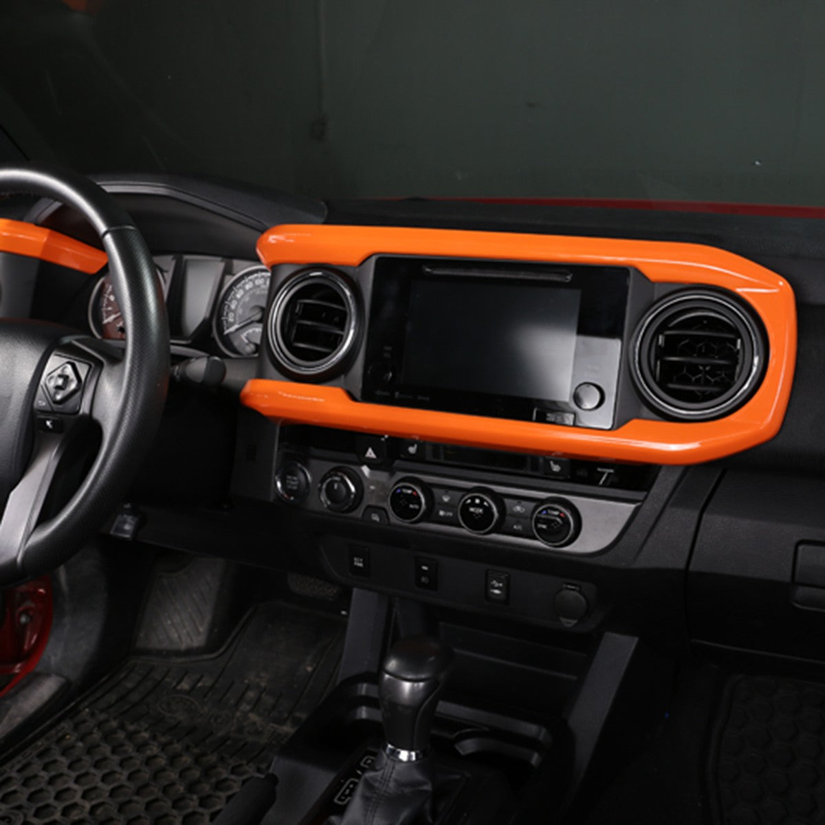 Orange ABS Dashboard Instrument Panel Trim For Toyota Tacoma 2016-2022 17