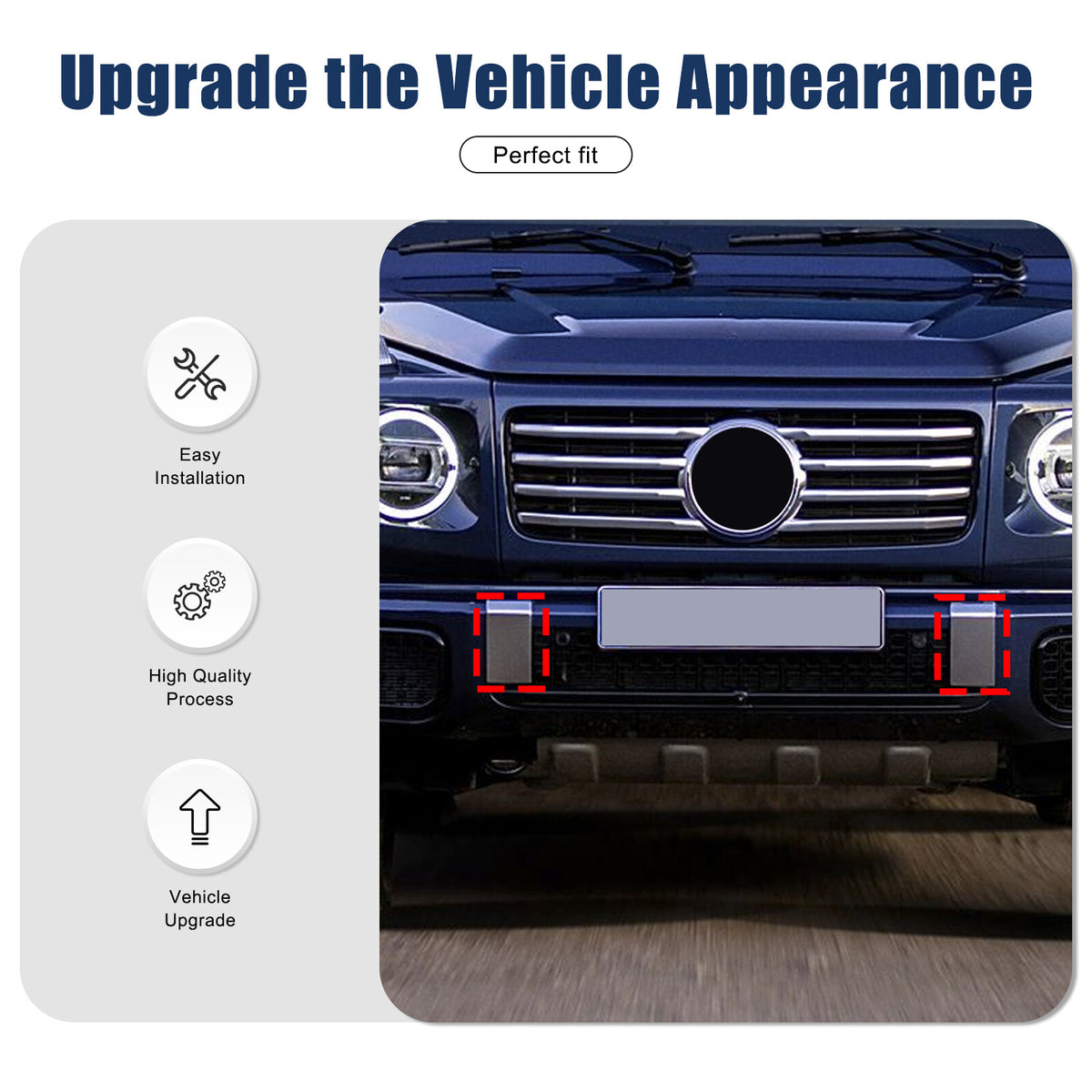 Real Carbon Fiber Front Rear Bumper Trim For Benz G-Class G550 G63 W465 25+ US 16