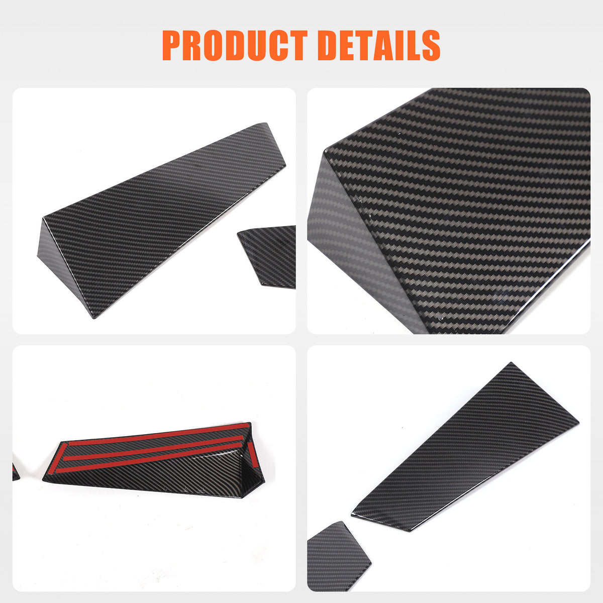 ABS Carbon fiber anti-wind buffeting deflector For Corvette C8 Coupe 2020-26 US 16