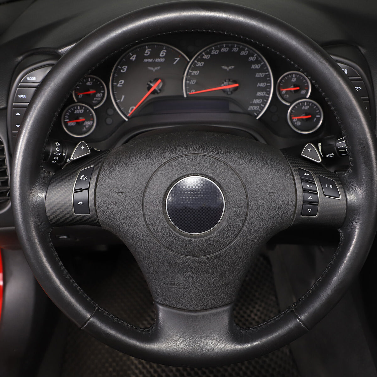 Matte Dry Real Carbon Fiber Center Console Trim Cover For Corvette C6 2005-13 70