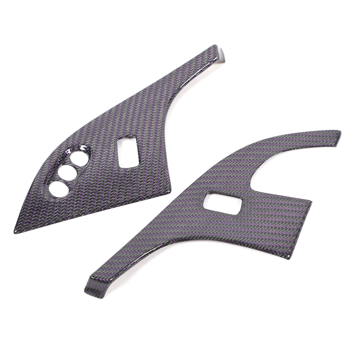 Real Carbon Fiber Children Lock Button Frame Trim For Corvette C6 2005-2013 20