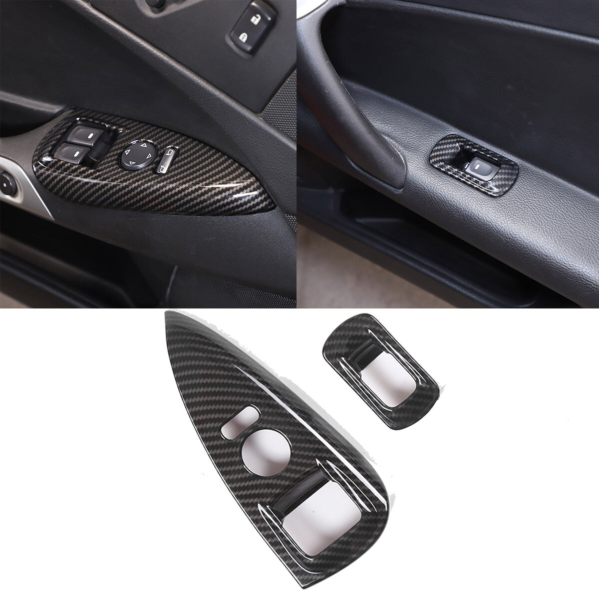 ABS Carbon Fiber Center Console Interior Trim Cover Full Set Kit For Corvette C6 - Styles 6-10 27
