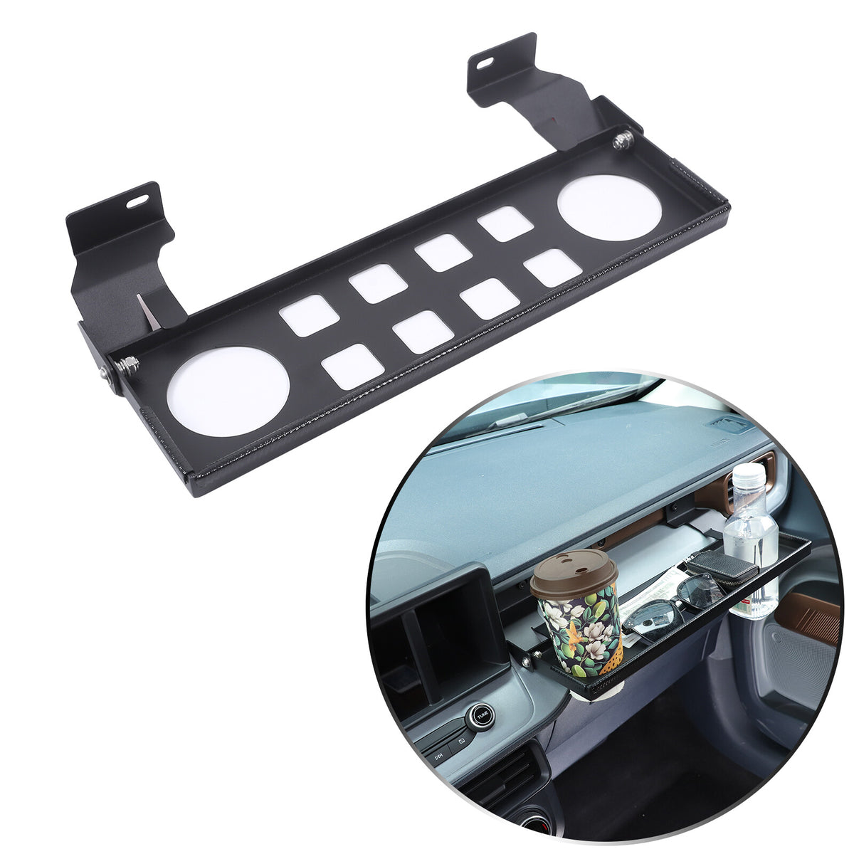 Aluminum Multi-functional Passenger Side Storage Rack For Ford Maverick 2022+ 22