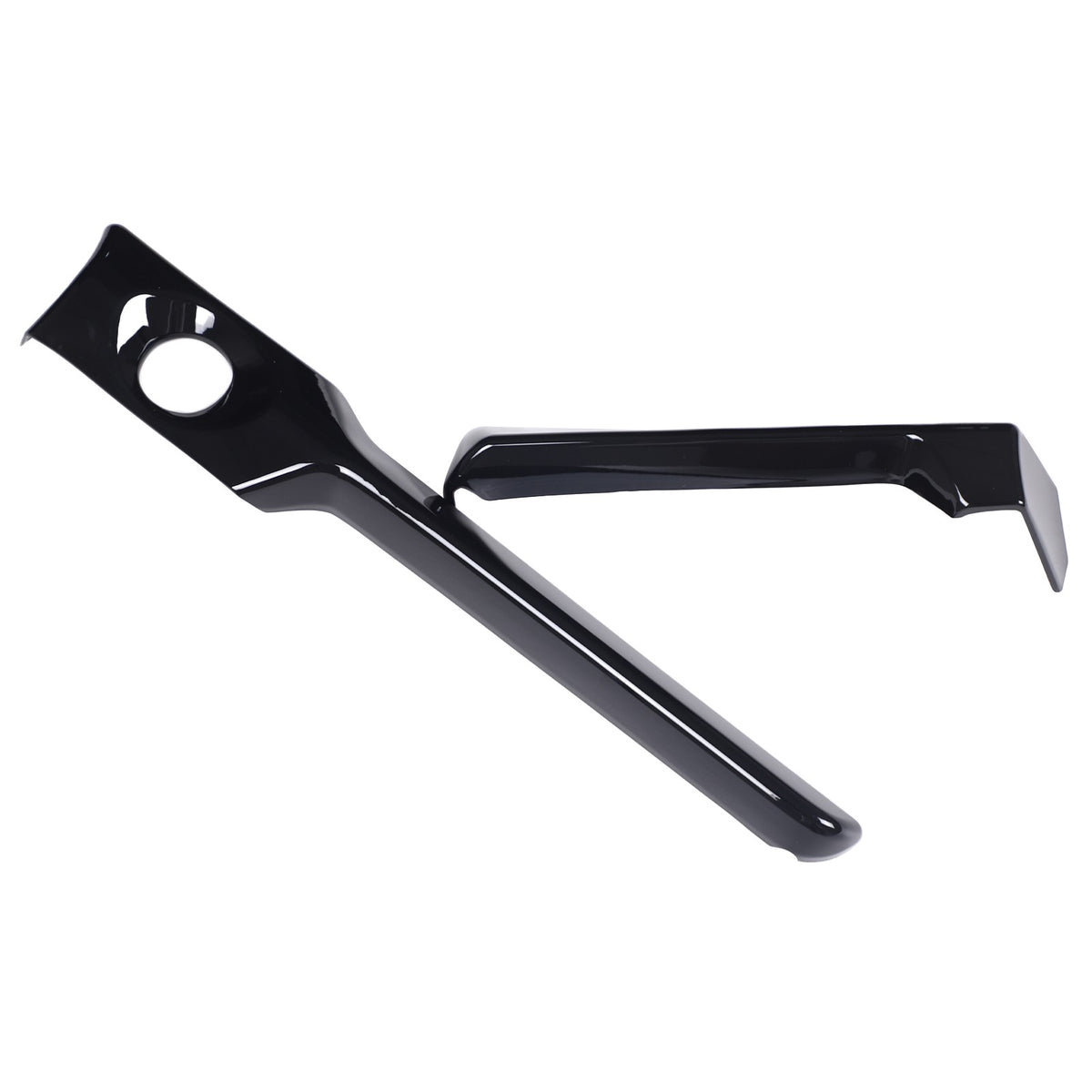 ABS Glossy Piano Black Steering Wheel Side Dashboard Trim For Corvette C8 2026+ 12