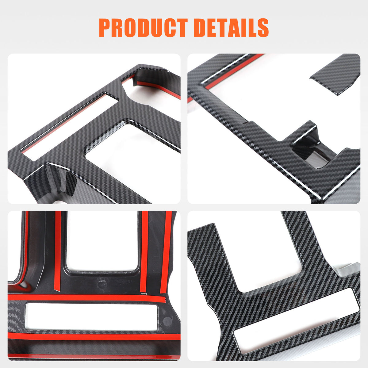 ABS Carbon Fiber Interior Full Set Panel Cover Trim Kit for Toyota Tacoma 24-26 - Styles 1-5 91