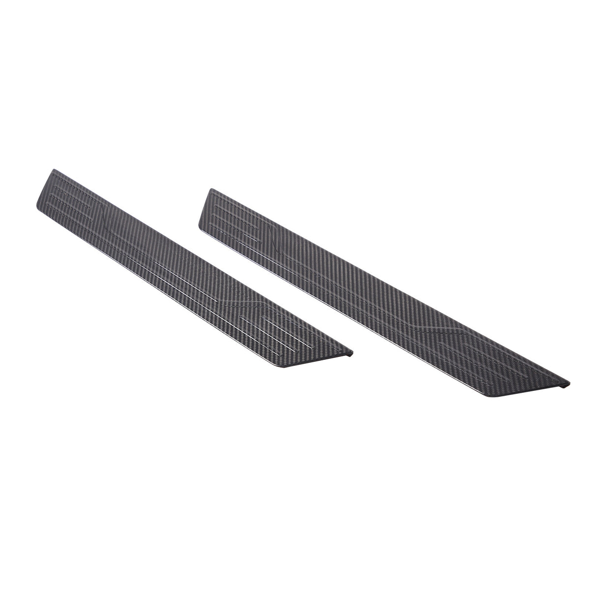 Carbon Fiber Door Plate Sill Scuff Cover Trim For C8 Corvette Stingray 20-26 US 5