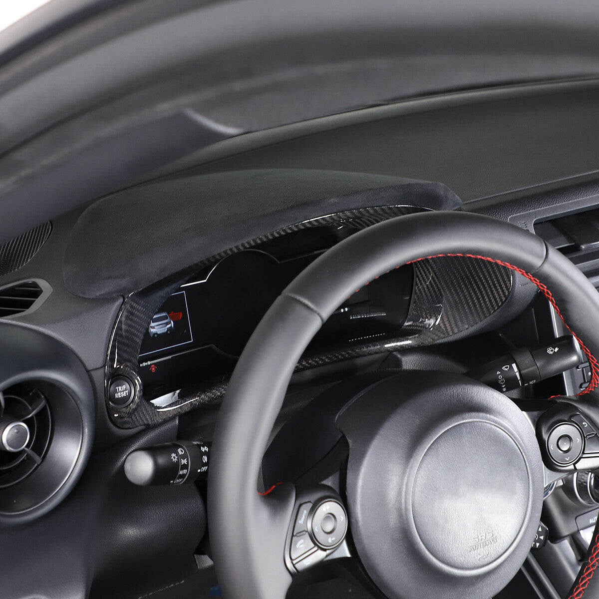 Real Carbon Fiber Tachometer Frame Cover Trim For GR86/Subaru BRZ 2022-23 11